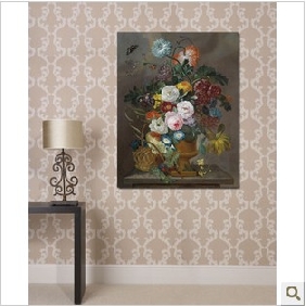 Mixcolor Wall Decoration Canvas Flower Oil Paintings