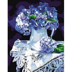 Purple Background Frameless Pure Hand-painted Flower Oil Paintings