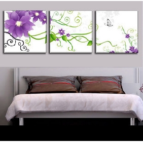 Wisteria Subject White Background Wall Decoration Flower Oil Paintings