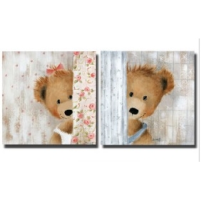 Bears Subject Wall Decoration Unframed Modern Oil Paintings