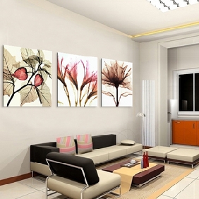 Flower Subject Wall Decoration With Strong Sense Of Three-dimensional Modern Oil Paintings