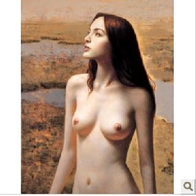 A Girl Subject Swamp Background Wall Decoration Nude Oil Paintings