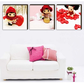 Cartoon Board Vivid Colour Modern Oil Paintings