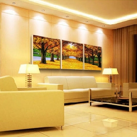 Wall Decoration Excellent Landscape Sugarbush Background Modern Oil Paintings