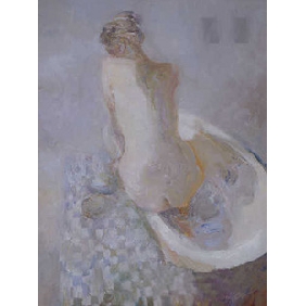 Board Shadow Background Bathtub Subject Impressionist Oil Paintings