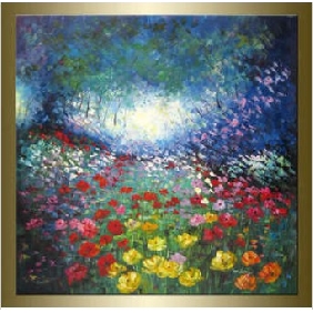 Modern Colourful Canvas Flower Oil Paintings