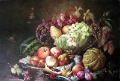 Fruits Subject Canvas Dark Background Classical Oil Paintings